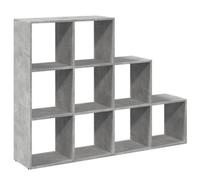 Berkfield Durable Room Divider Bookcase 3-Tier Concrete Grey 137.5X29X103.5 Cm Engineered Wood