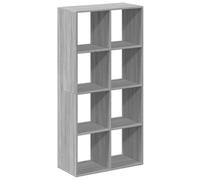 Berkfield Durable Room Divider Bookcase Grey Sonoma 69.5X29X137.5 Cm Engineered Wood