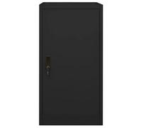 Berkfield Durable Saddle Cabinet Black 53X53X105 Cm Steel