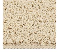 Berkfield Durable Shaggy Rug Cream 120X170 Cm Anti Slip