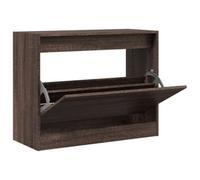 Berkfield Durable Shoe Cabinet Brown Oak 80X34X63 Cm Engineered Wood