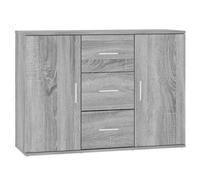Berkfield Durable Sideboard Grey Sonoma 91X29.5X65 Cm Engineered Wood