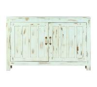 Berkfield Durable Sideboard Light Blue 110X35X70 Cm Solid Mango Wood