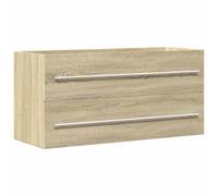 Berkfield Durable Sink Cabinet Sonoma Oak 100X38.5X48 Cm Engineered Wood