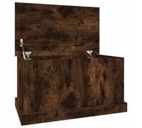 Berkfield Durable Storage Box Smoked Oak 70X40X38 Cm Engineered Wood