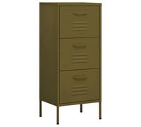 Berkfield Durable Storage Cabinet Olive Green 42.5X35X101.5 Cm Steel
