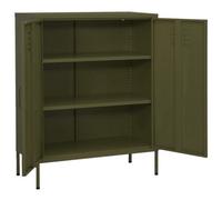 Berkfield Durable Storage Cabinet Olive Green 80X35X101.5 Cm Steel