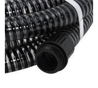 Berkfield Durable Suction Hose With Brass Connectors 20 M 25 mm Black
