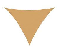 Berkfield Durable Sunshade Sail 160 G/m2 Triangular Sand 5X5X6 M Hdpe