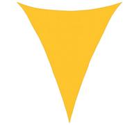 Berkfield Durable Sunshade Sail 160 G/m2 Triangular Yellow 5X6X6 M Hdpe