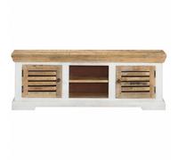 Berkfield Durable Tv Cabinet 110X30X40 Cm Solid Wood Mango