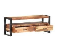 Berkfield Durable Tv Cabinet 120X35X45 Cm Solid Wood With Honey Finish