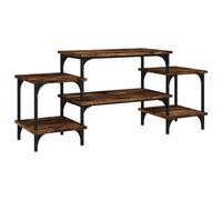 Berkfield Durable Tv Cabinet Smoked Oak 117X35X52 Cm Engineered Wood