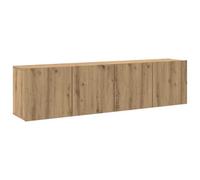 Berkfield Durable Tv Cabinets Wall-Mounted 2 Pcs Artisian Oak 80X30X41 Cm