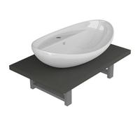 Berkfield Durable Two Piece Bathroom Furniture Set Ceramic Grey