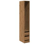 Berkfield Durable Wardrobe Artisian Oak 30X50X200 Cm Engineered Wood