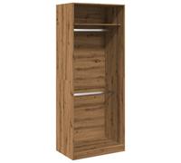 Berkfield Durable Wardrobe Artisian Oak 80X50X200 Cm Engineered Wood