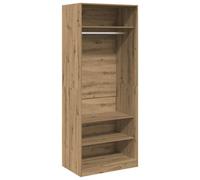 Berkfield Durable Wardrobe Artisian Oak 80X50X200 Cm Engineered Wood