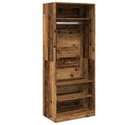 Berkfield Durable Wardrobe Old Wood 80X50X200 Cm Engineered Wood