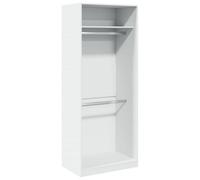 Berkfield Durable Wardrobe White 80X50X200 Cm Engineered Wood