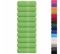 Berkfield Durable Wash Towels 10 Pcs Frogn Apple Green 30X30 Cm 100% Cotton