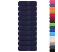 Berkfield Durable Wash Towels 10 Pcs Frogn Navy Blue 30X30 Cm 100% Cotton