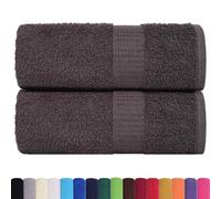 Berkfield Durable Wash Towels 2 Pcs Frogn Anthracite 30X30 Cm 100% Cotton