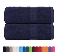 Berkfield Durable Wash Towels 2 Pcs Frogn Navy Blue 30X30 Cm 100% Cotton