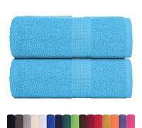 Berkfield Durable Wash Towels 2 Pcs Frogn Turquoise 30X30 Cm 100% Cotton