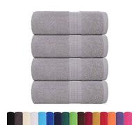 Berkfield Durable Wash Towels 4 Pcs Frogn Grey 30X30 Cm 100% Cotton