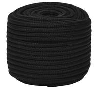 Berkfield Durable Work Rope Black 12 mm 25 M Polyester