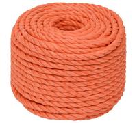 Berkfield Durable Work Rope Orange 14 mm 50 M Polypropylene