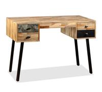 Berkfield Durable Writing Desk Solid Reclaimed Teak 110X50X76 Cm