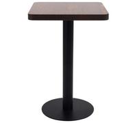 Berkfield Elegant Bistro Table Dark Brown 50X50 Cm Mdf