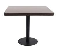 Berkfield Elegant Bistro Table Dark Brown 80X80 Cm Mdf