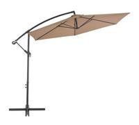 Berkfield Elegant Cantilever Umbrella With Aluminium Pole 300 Cm Taupe