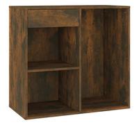 Berkfield Elegant Cosmetic Cabinet Smoked Oak 80X40X75 Cm Engineered Wood