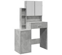 Berkfield Elegant Dressing Table With Cabinet Concrete Grey 80X35X132 Cm