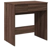 Berkfield Elegant Dressing Table With Mirror Brown Oak 73X46.5X120 Cm