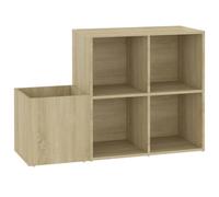 Berkfield Elegant Hall Shoe Cabinet Sonoma Oak 105X35.5X70 Cm Engineered Wood