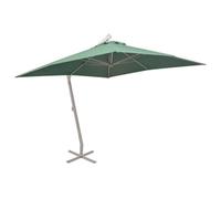 Berkfield Elegant Hanging Parasol 300X300 Cm Green Aluminium Pole