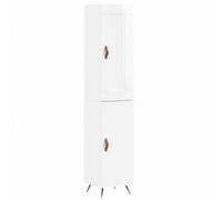 Berkfield Elegant Highboard High Gloss White 34.5X34X180 Cm Engineered Wood