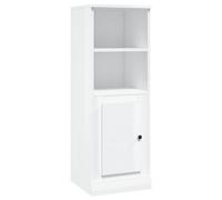 Berkfield Elegant Highboard High Gloss White 36X35.5X103.5 Cm Engineered Wood