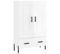 Berkfield Elegant Highboard High Gloss White 69.5X31X115 Cm Engineered Wood