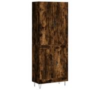 Berkfield Elegant Highboard Smoked Oak 69.5X34X180 Cm Engineered Wood