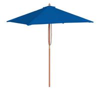 Berkfield Elegant Outdoor Parasol With Wooden Pole Blue 150X200 Cm