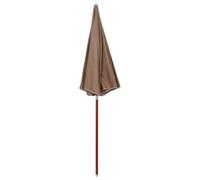 Berkfield Elegant Parasol With Steel Pole 240 Cm Taupe