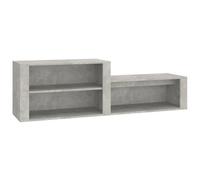 Berkfield Elegant Shoe Cabinet Concrete Grey 150X35X45 Cm Engineered Wood