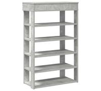 Berkfield Elegant Shoe Rack Concrete Grey 60X30X98 Cm Engineered Wood