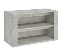 Berkfield Elegant Shoe Rack Concrete Grey 75X35X45 Cm Engineered Wood